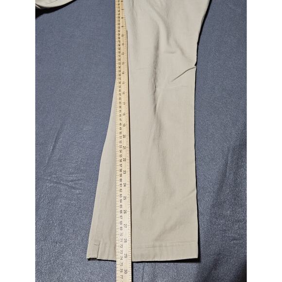 Old Navy Pants Womens 10 Sweetheart Tan Mid Rise Straight Khaki Short Wide Leg - Picture 7 of 8